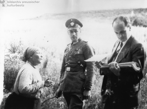 Professor Robert Ritter, Head of the Racial Hygiene Research Center at the Reich Bureau for Health, Collects Data from Gypsies with the Help of the Police (1938)